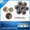 High tech diamond grinding cup wheel for button bit